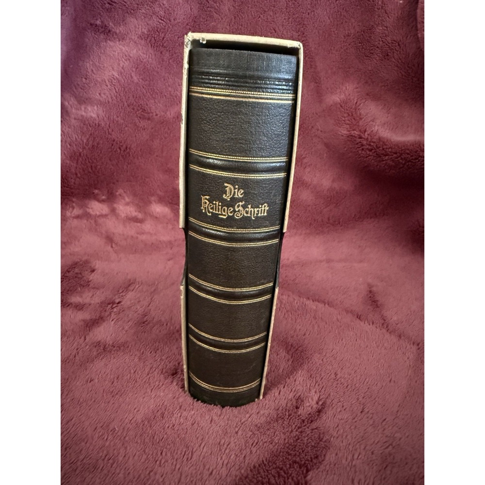 German Bible DIE Bibel HEILIGE SCHRIFT Martin Luther In Slipcase 1905